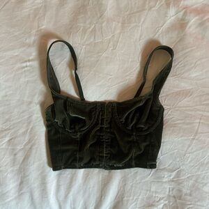 UO Balconette Corduroy Top